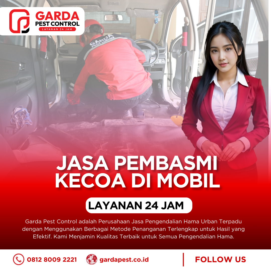 Jasa Pembasmi Kecoa di Mobil Bekasi