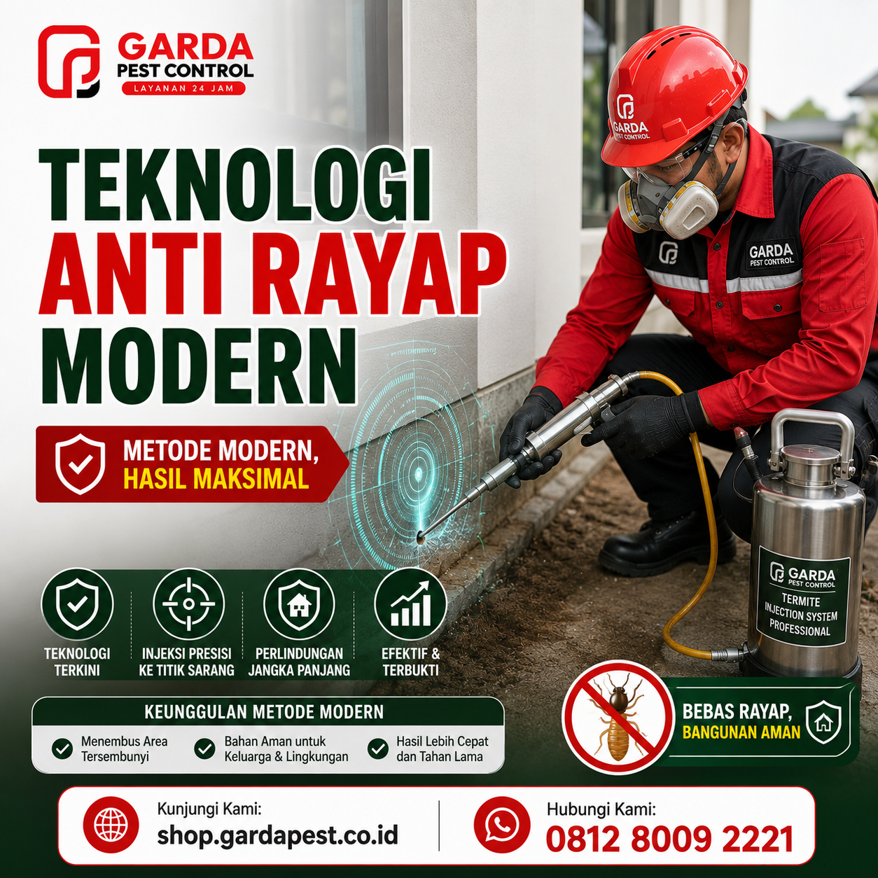 Jasa Anti Rayap Cepat Tanggap di Malang: Garda Pest Control Berantas Tuntas!