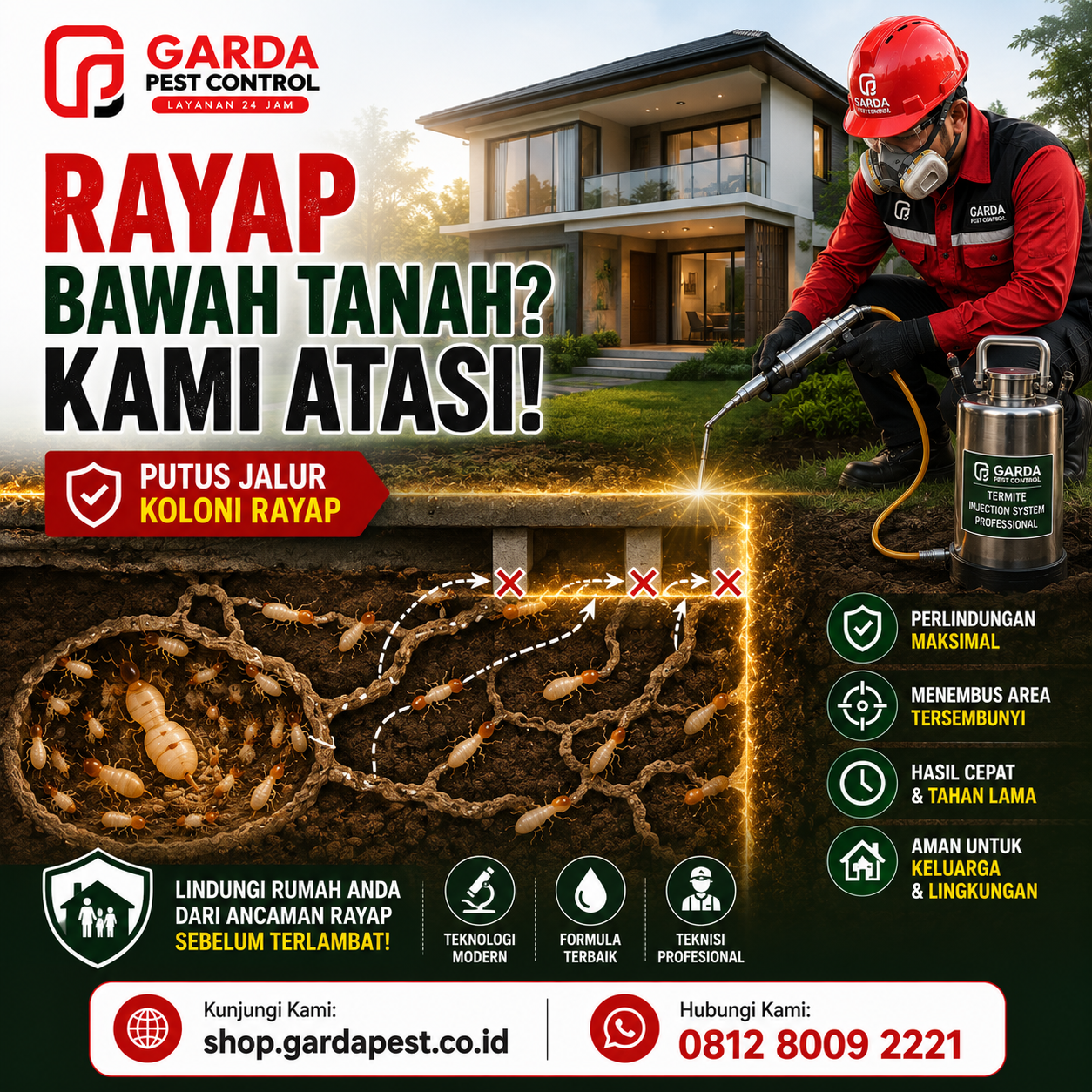Jasa Anti Rayap Pra-Konstruksi Malang: Pencegahan Efektif & Terpercaya