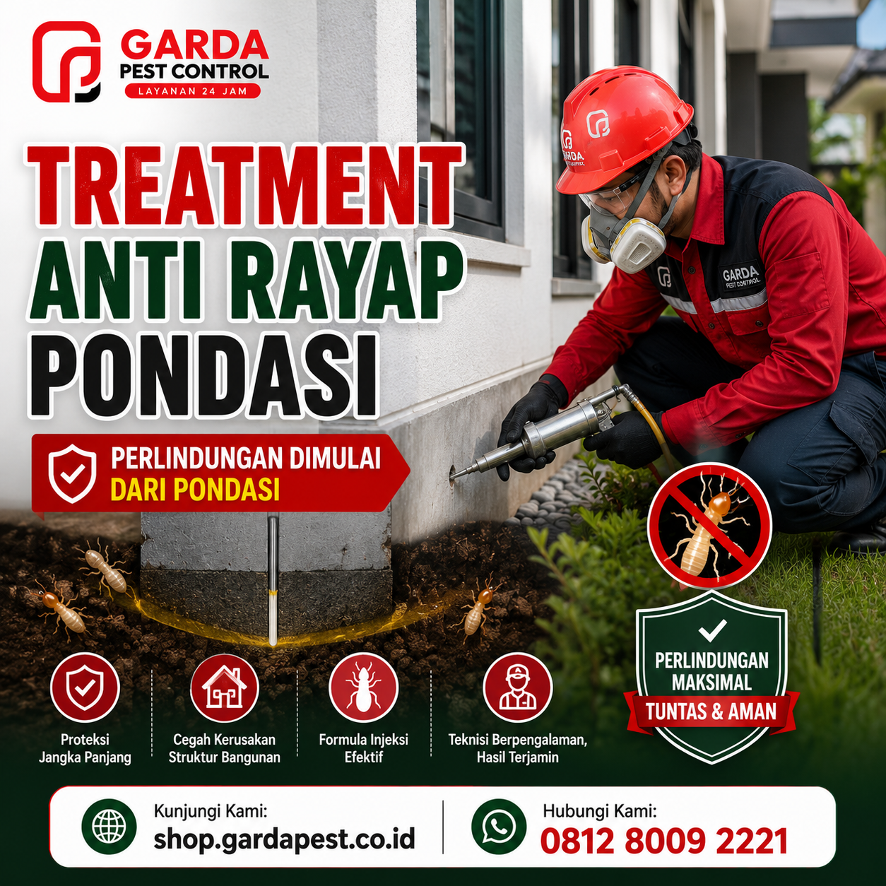 Jasa Anti Rayap Malang: Solusi Tuntas Garda Pest Control dari Serangan Hama
