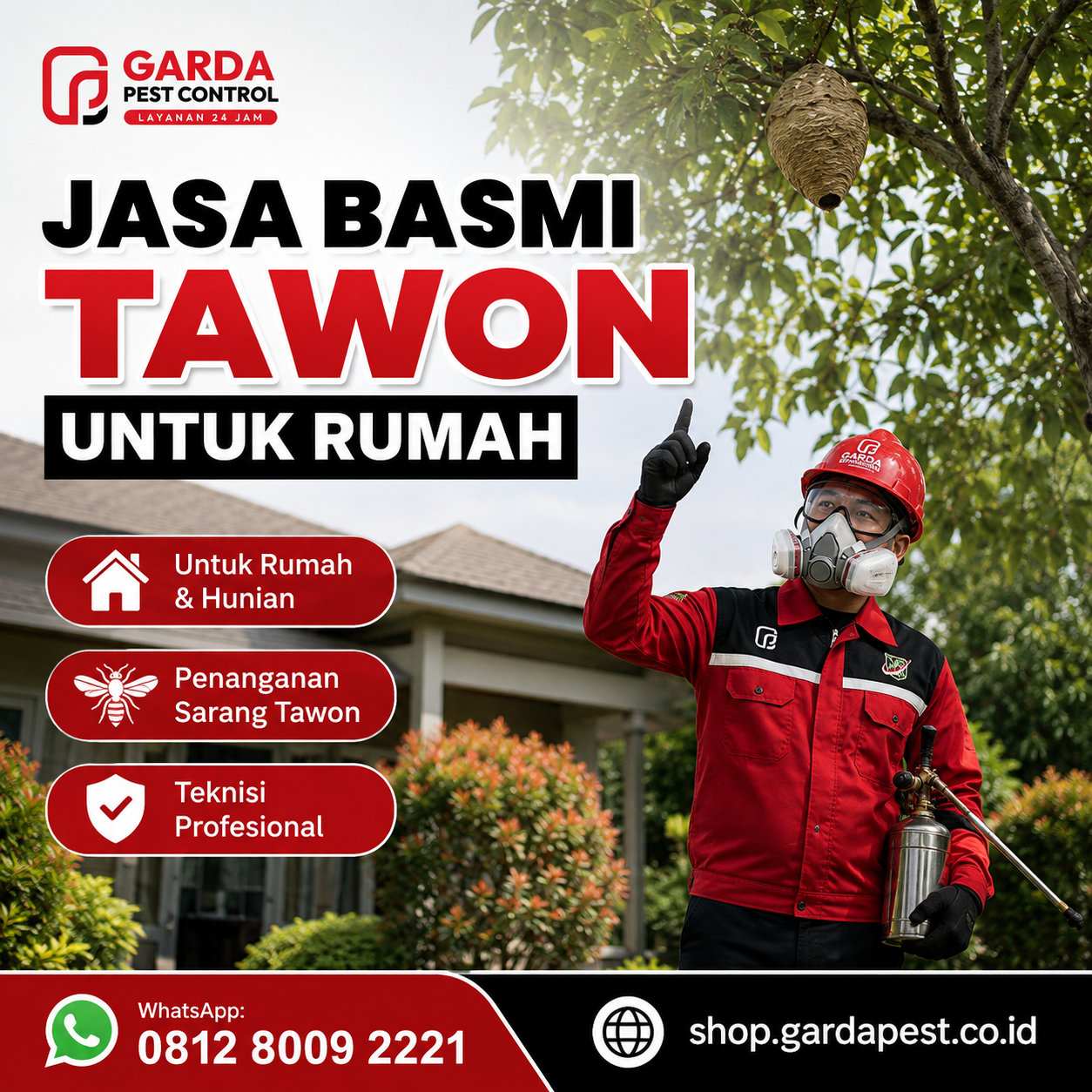 Cara Mencegah Tawon Bersarang Kembali di Atap Rumah Secara Permanen