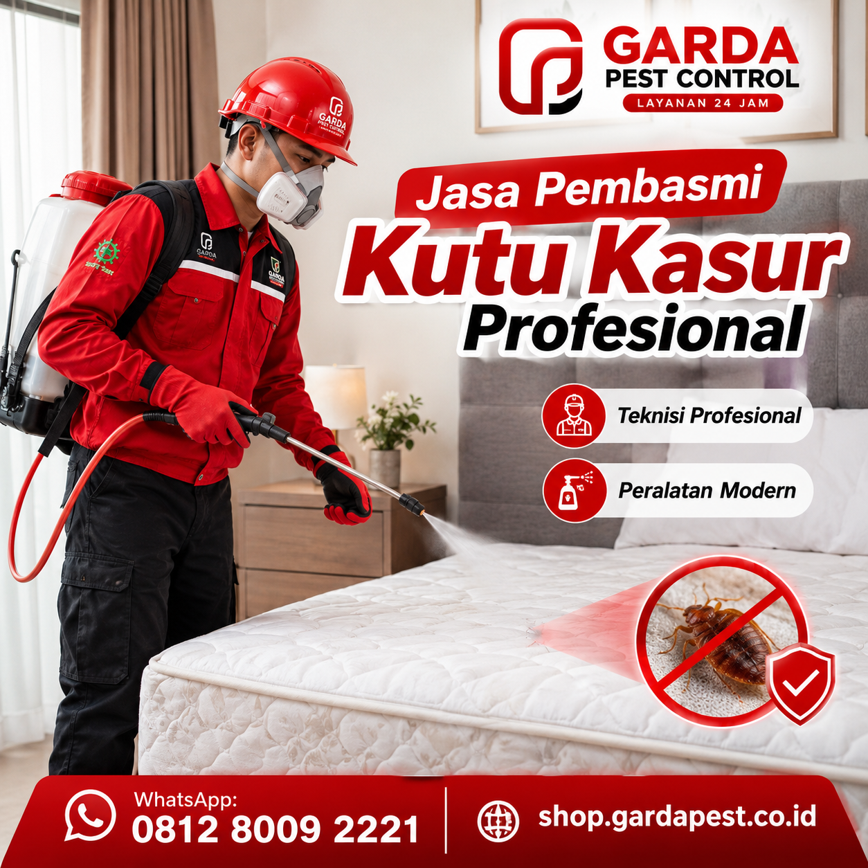 Jasa Pembasmi Kutu Kasur Cikarang Terpercaya dan Bergaransi Resmi