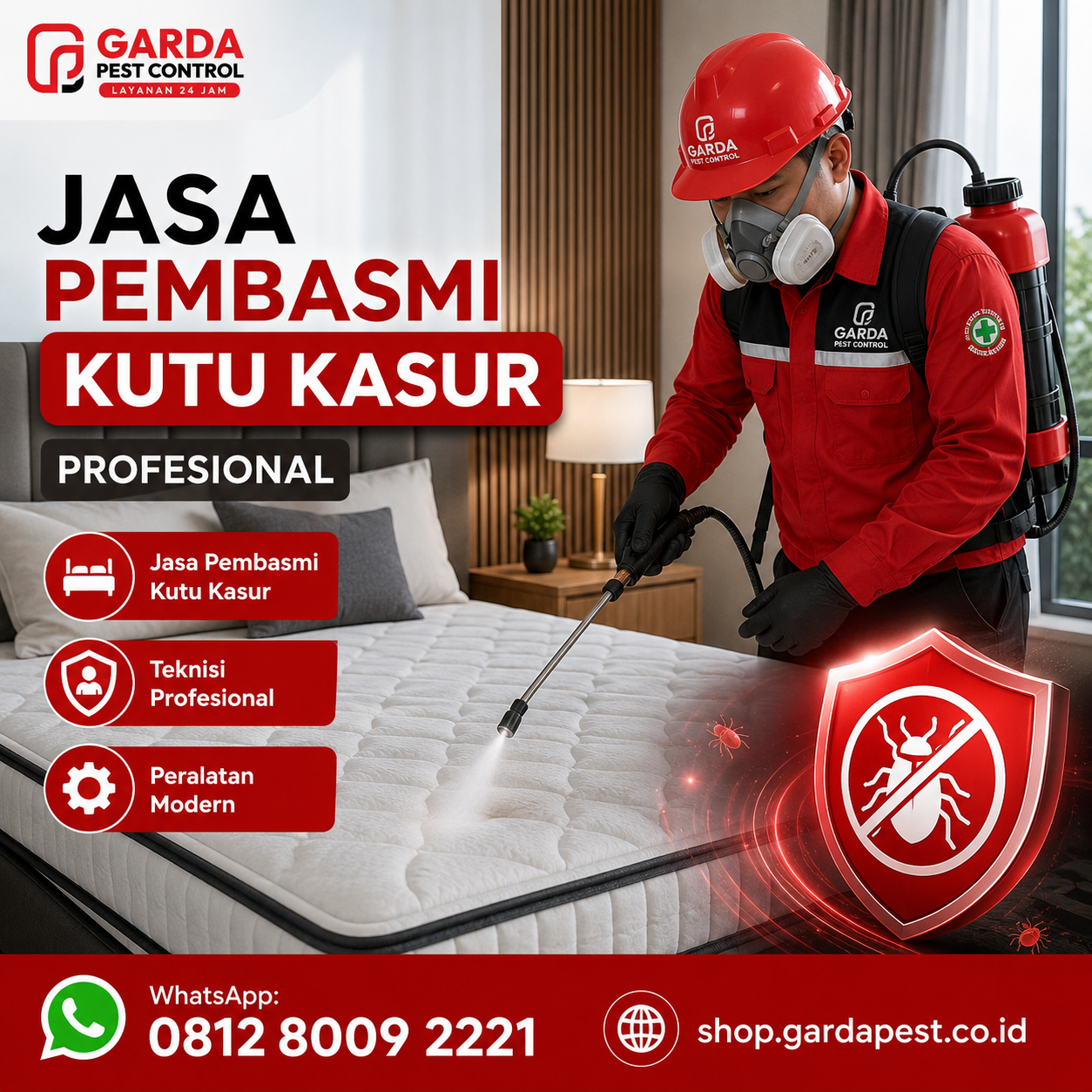 Jasa Pembasmi Kutu Kasur Cikarang Terpercaya dan Bergaransi Resmi