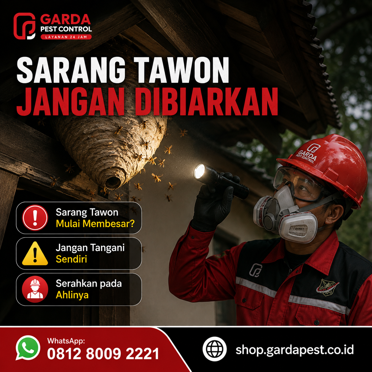 Cara Mencegah Tawon Bersarang Kembali di Atap Rumah Secara Permanen