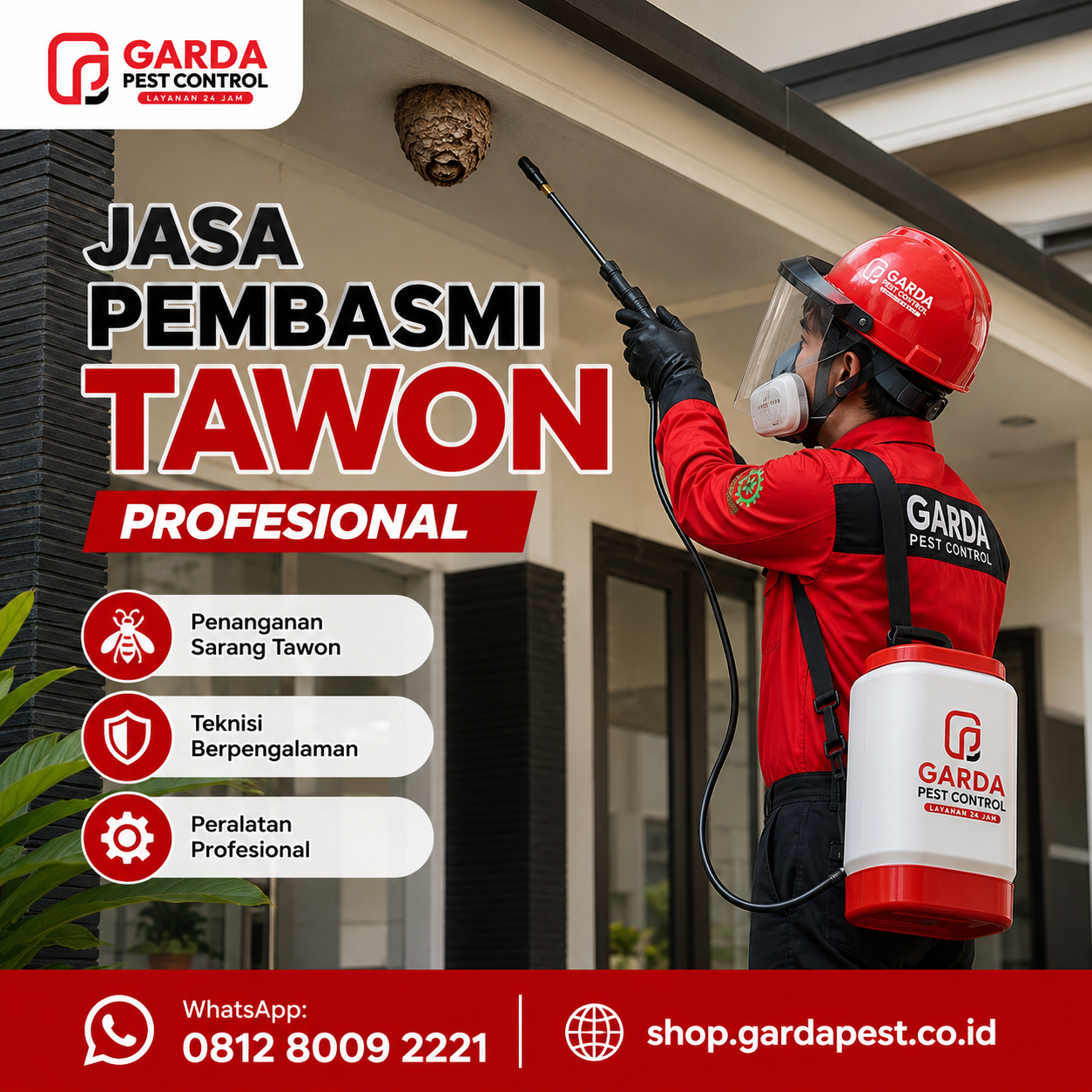 Jasa Pembasmi Tawon Terdekat: Solusi Penanganan Sarang Tawon Aman dan Cepat