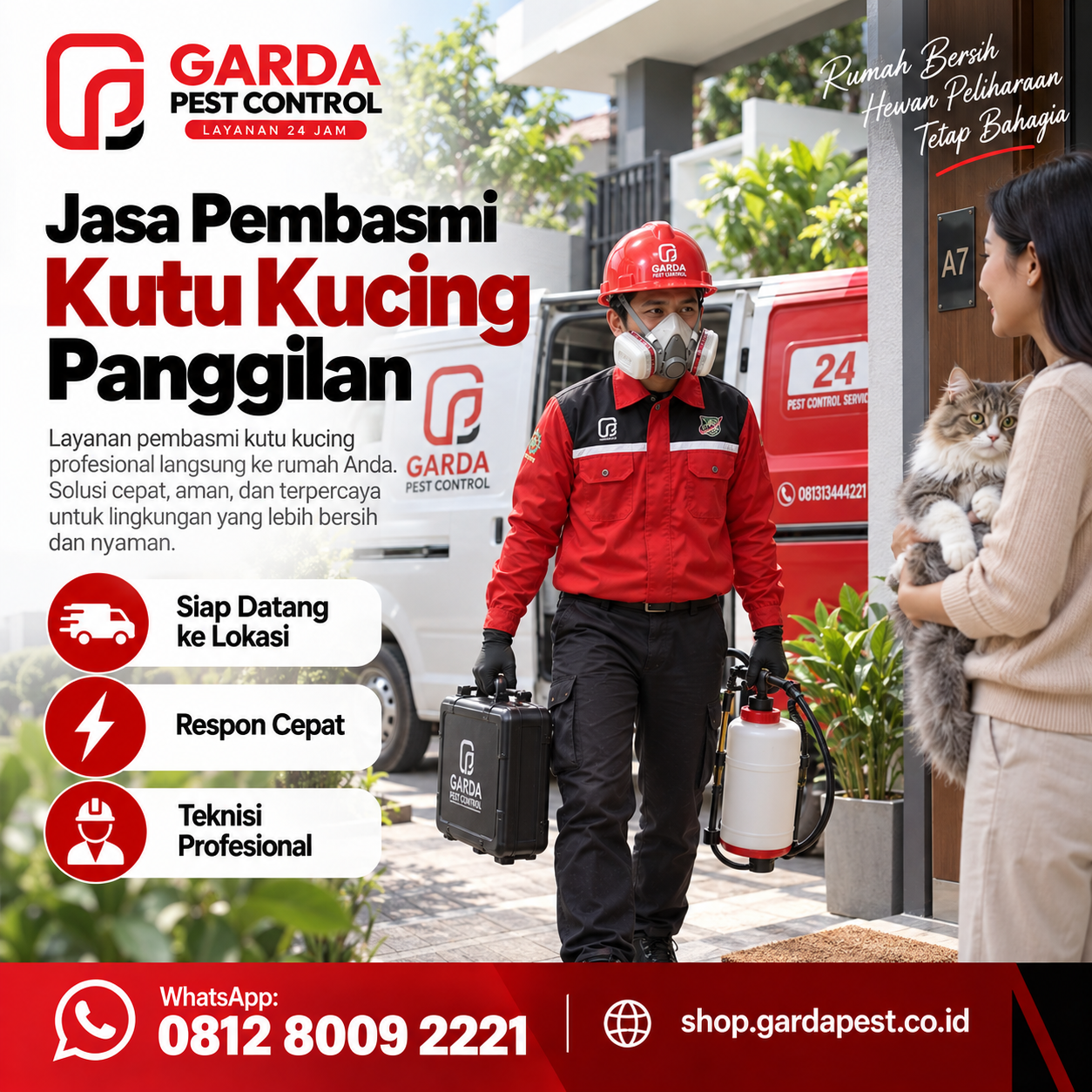 Jasa Pembasmi Kutu Kucing dengan Treatment Profesional