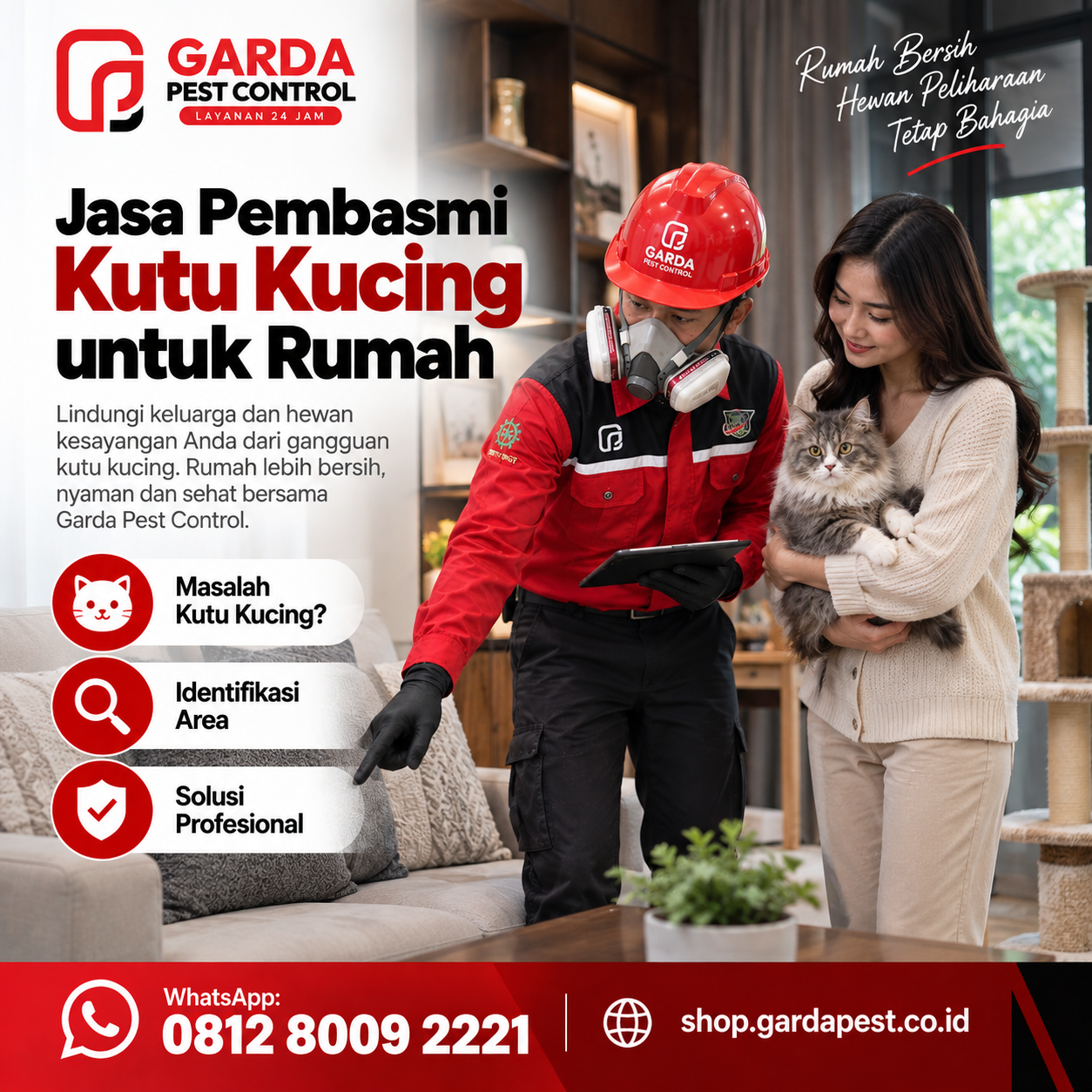 Jasa Pembasmi Kutu Kucing dengan Treatment Profesional