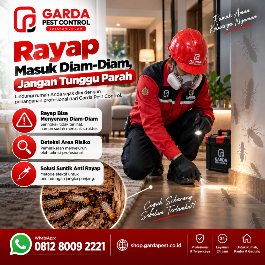 Jasa Suntik Rayap Bangunan Pabrik di Cikarang