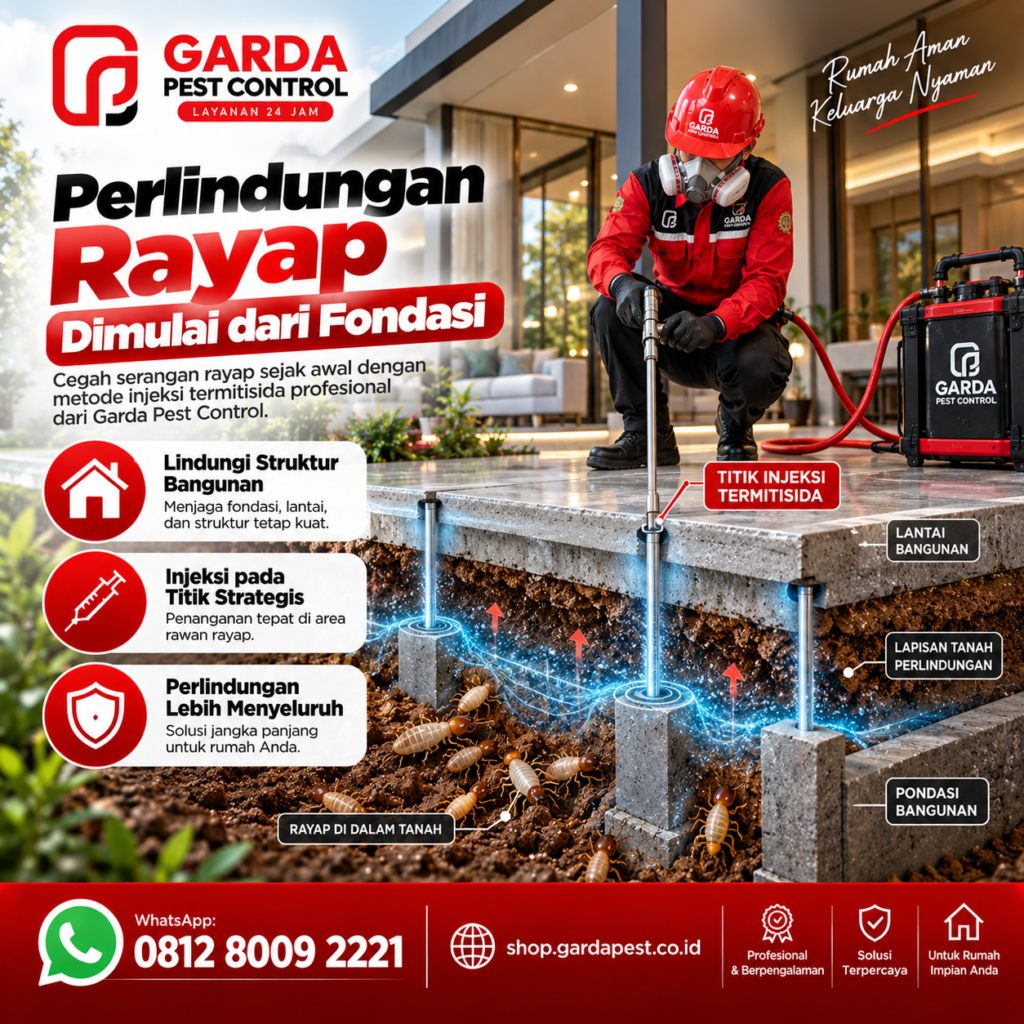 Cara Kerja Metode Suntik Anti Rayap