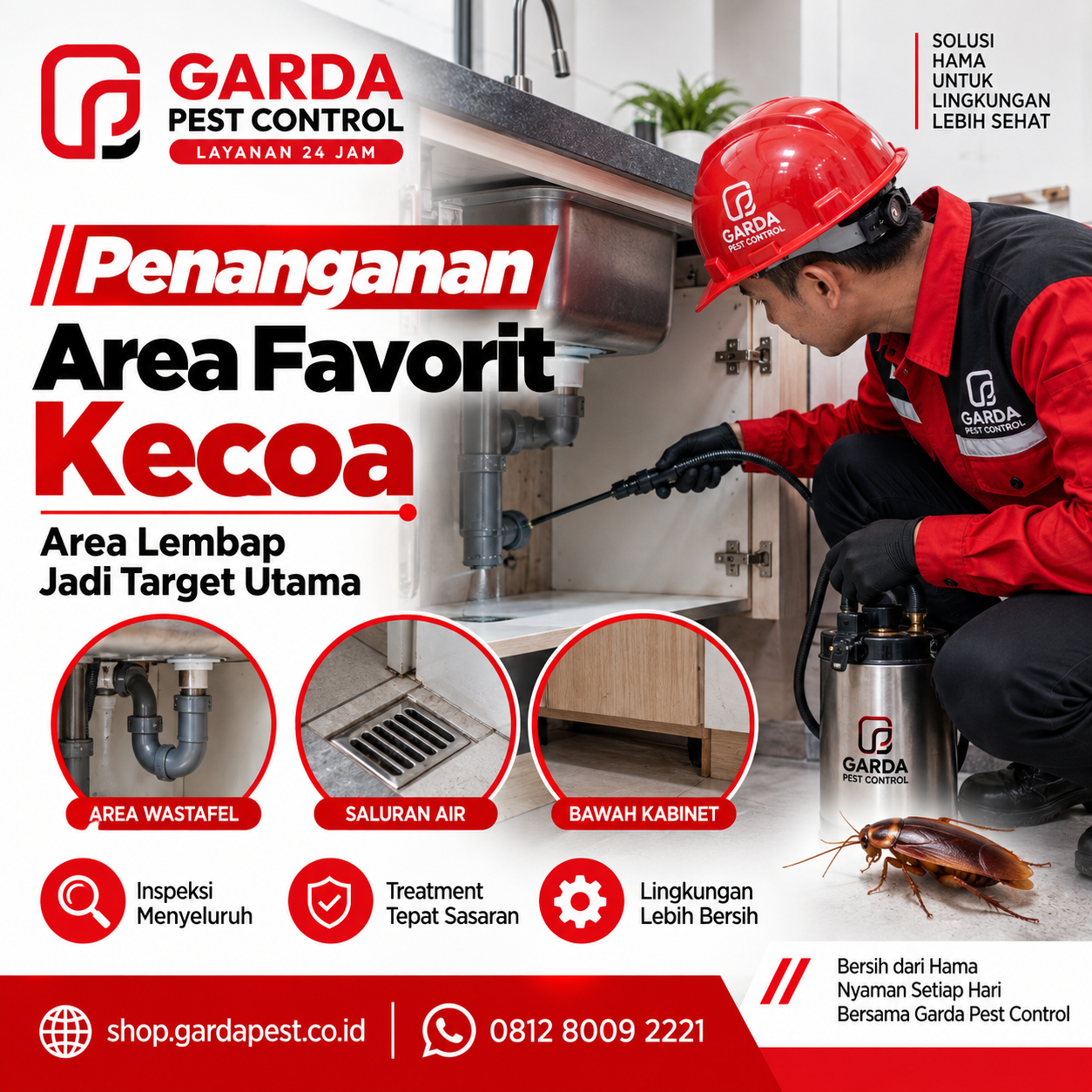 Harga Jasa Pembasmi Kecoa Rumah & Tempat Usaha